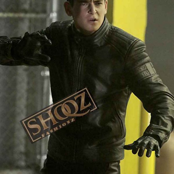 Gotham Bruce Wayne Black Leather Jacket