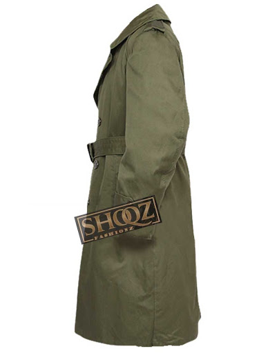 Mens M-5 Military Trench Coat