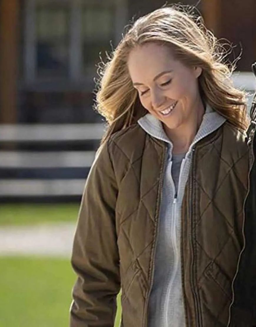 Heartland Amber Marshall Amy Fleming Quilted Jacket 1 Heartland Amber Marshall Amy Fleming Quilted Jacket