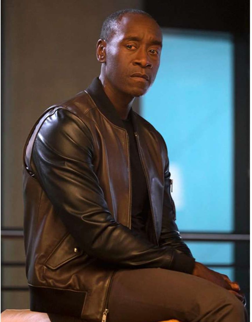 Avengers Endgame James Rhodes Don Cheadle Bomber Jacket 1 Avengers Endgame James Rhodes Don Cheadle Bomber Jacket