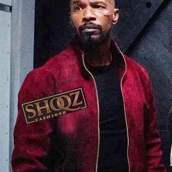 Jamie Foxx Project Power Art Red Jacket