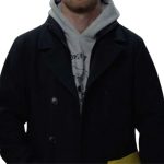 Shoresy Jared Keeso Black Wool Trench Coat