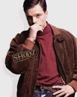 Sebastian Stan I Tonya Jeff Gillooly Brown Suede Jacket