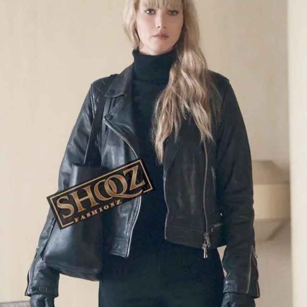 Jennifer Lawrence Red Sparrow Dominika Egorova Black Jacket