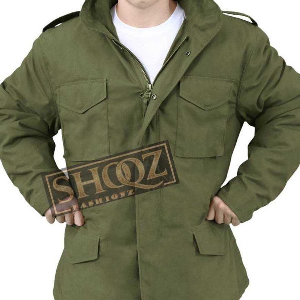 30 Minutes Or Less Nick (Jesse Eisenberg) Green Cotton Jacket