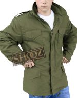 30 Minutes Or Less Nick (Jesse Eisenberg) Green Cotton Jacket