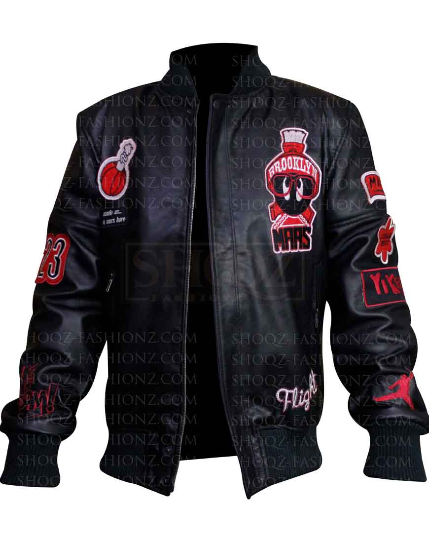 Air Jordan Marvin The Martian Black Bomber Jacket 1 Air Jordan Marvin The Martian Black Bomber Jacket