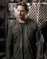 Colony Josh Holloway Will Bowman Grey Leather Jacket