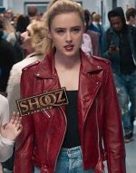 Kathryn Newton Freaky Millie Kessler Red Leather Jacket