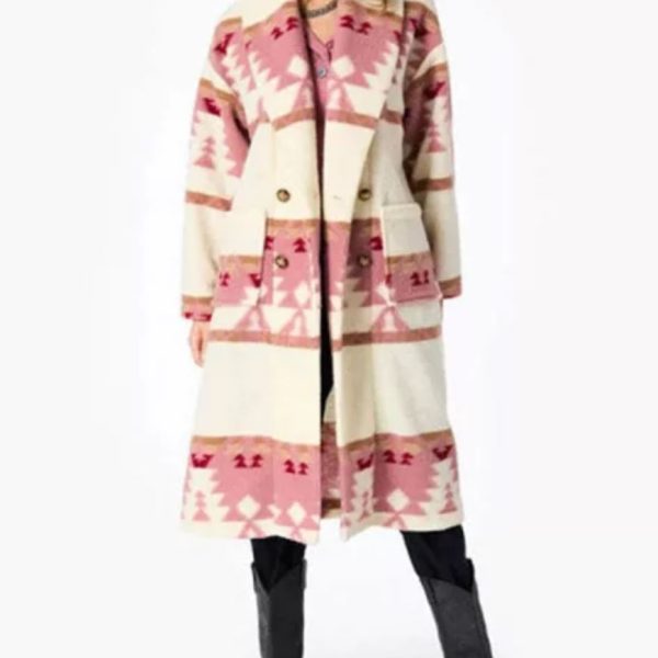 Yellowstone Season 5 Kelly Reilly Beth Dutton Wool Coat