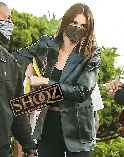 Kendall Jenner Black Leather Jacket