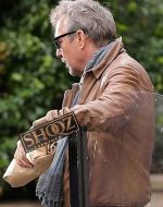Kevin Costner 3 Days To Kill Ethan Renner Brown Jacket