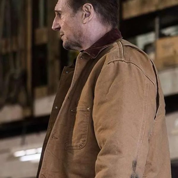 Cold Pursuit Liam Neeson Nelson Coxman Brown Cotton Jacket