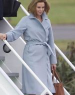 Long Shot Charlize Theron Grey Trench Coat