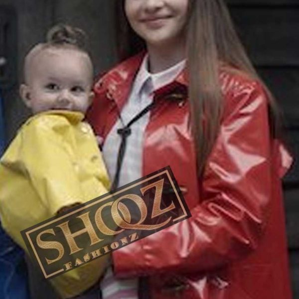 A Series Of Unfortunate Events Violet Baudelaire (Malina Weissman) Red Raincoat Jacket