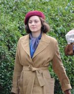 Marion Cotillard Allied Suede Coat