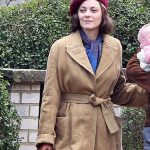 Marion Cotillard Allied Suede Coat