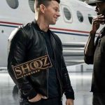 Mark Wahlberg Infinite Evan Michaels Black Leather Jacket