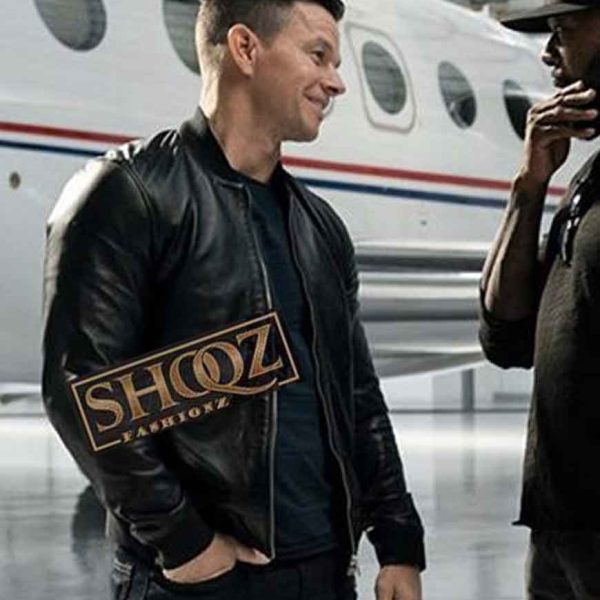 Mark Wahlberg Infinite Evan Michaels Black Leather Jacket
