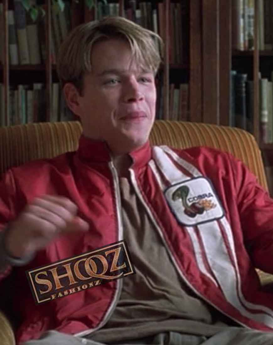 Matt Damon Good Will Hunting Cobra Cotton Jacket 1 Matt Damon Good Will Hunting Cobra Cotton Jacket