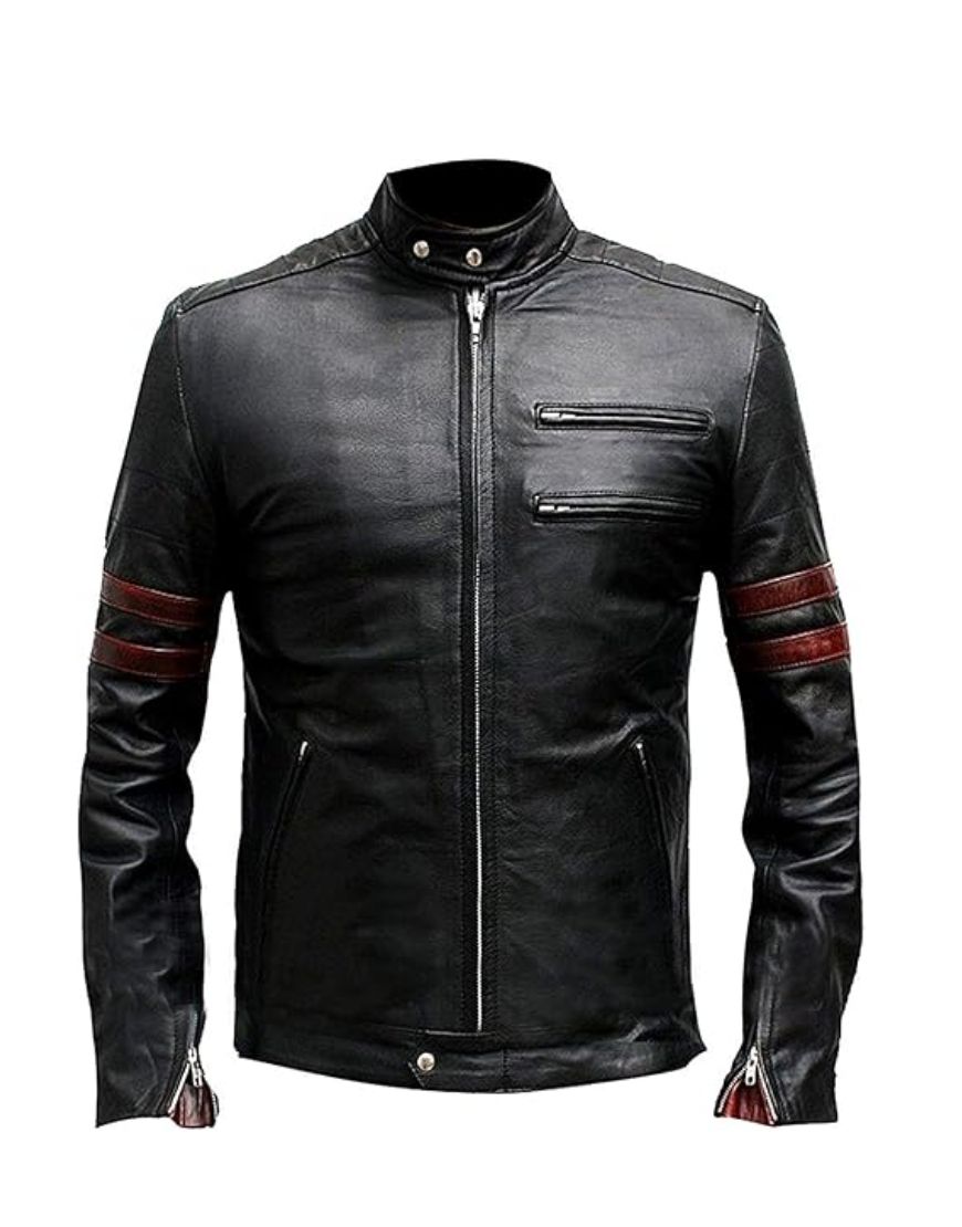 Mayhem Black Slim fit Motorcycle Jacket 1 Mayhem Black Slim fit Motorcycle Jacket