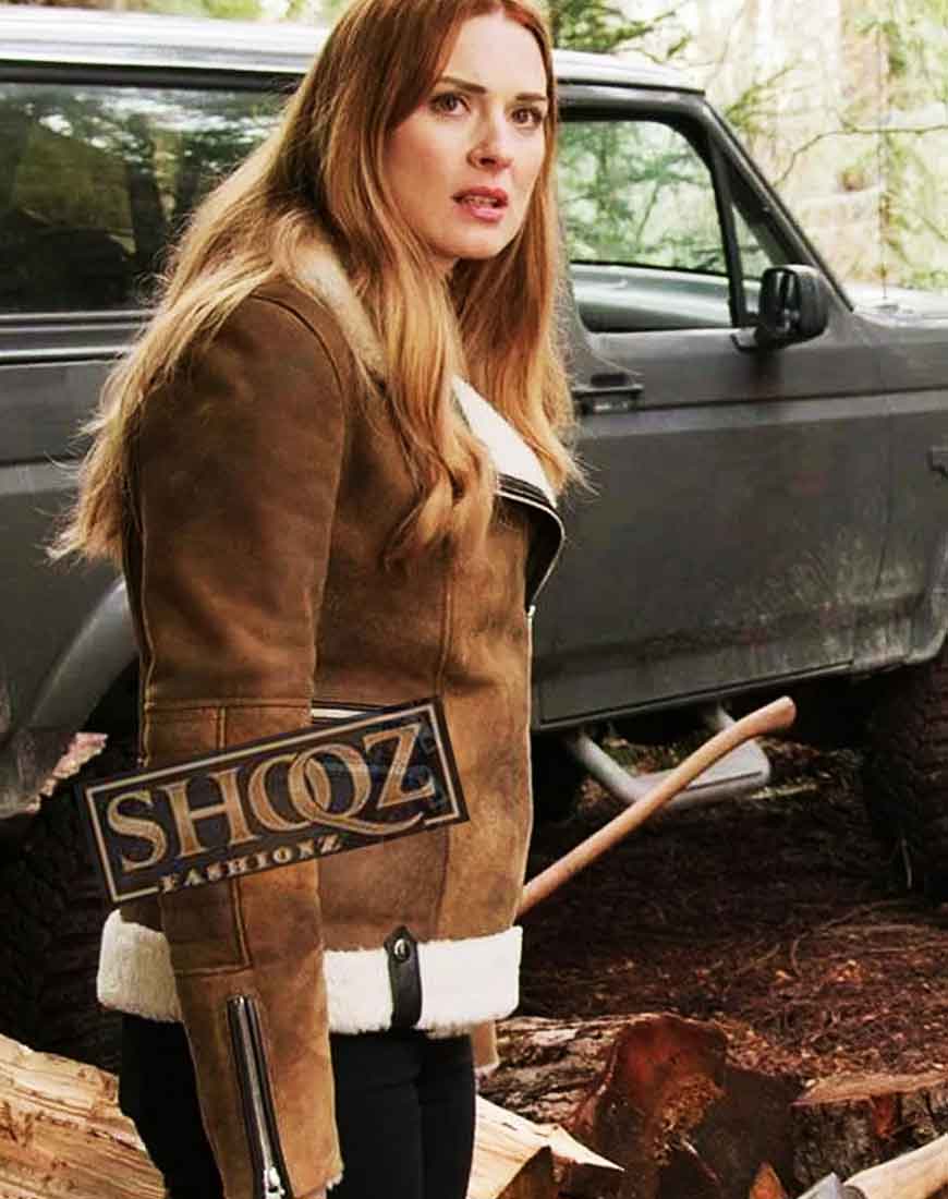 Alexandra Breckenridge Virgin River Malinda Monroe Shearling Jacket 1 Alexandra Breckenridge Virgin River Malinda Monroe Shearling Jacket