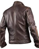 Men's Biker Cafe Racer Cowhide Vintage Jacket