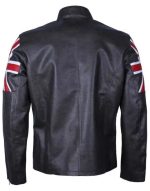 Men's UK USA Flag Leather Jacket