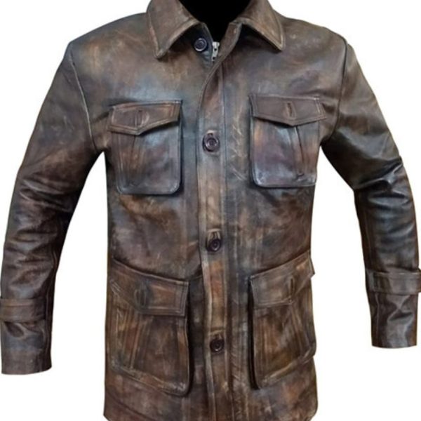 Men Vintage Distressed Jacket