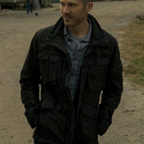 Midnight Mass Zach Gilford Riley Flynn Black Jacket