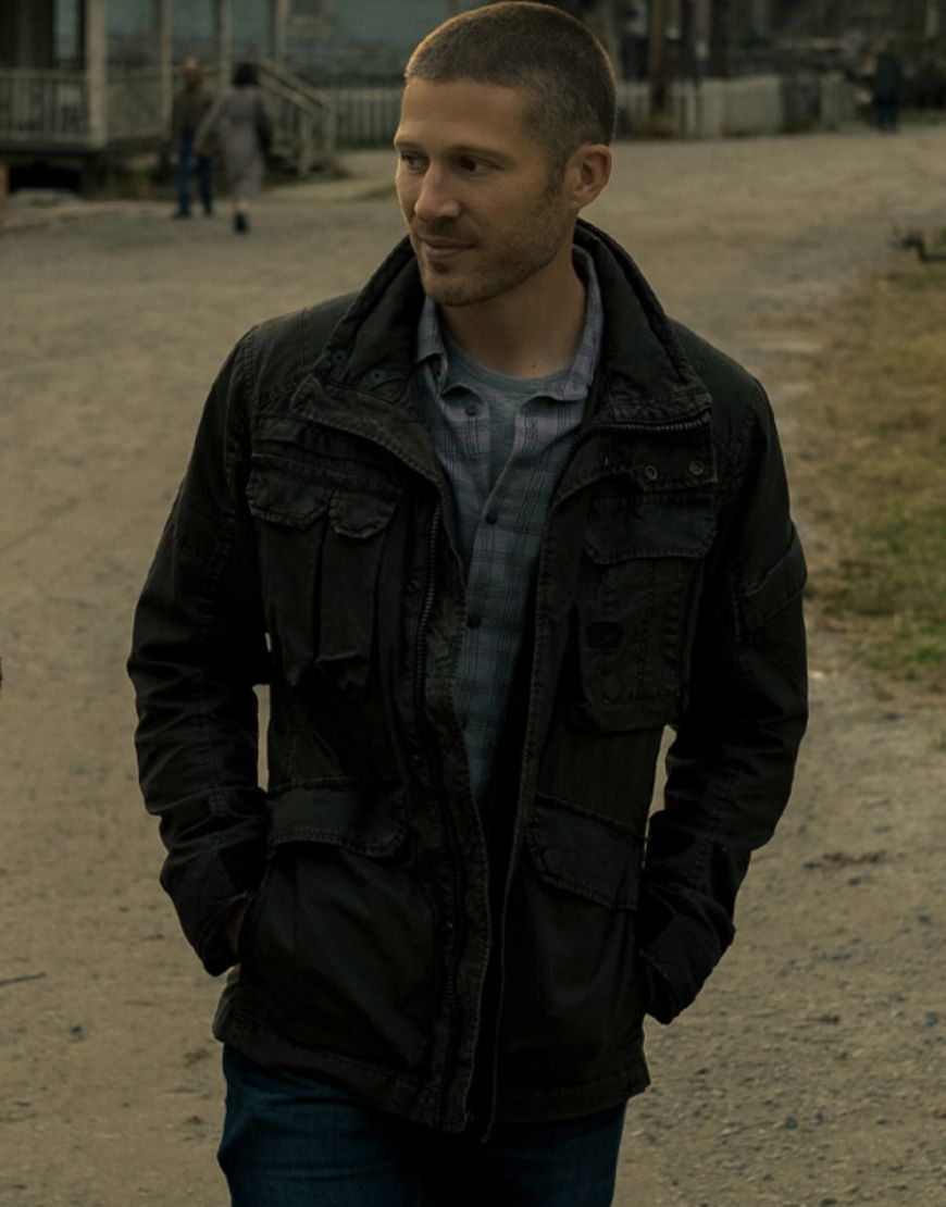 Midnight Mass Zach Gilford Riley Flynn Black Jacket 1 Midnight Mass Zach Gilford Riley Flynn Black Jacket