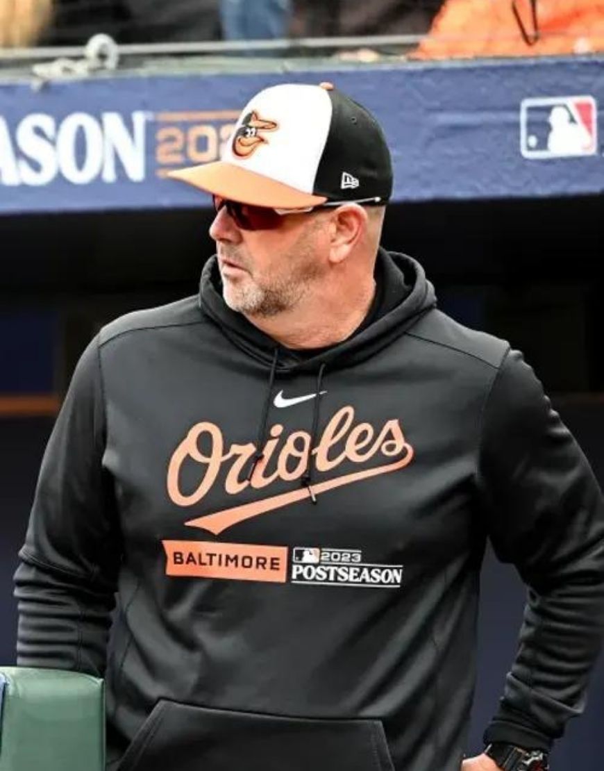 MLB Postseason 2023 Baltimore Orioles Hoodie Black 1 MLB Postseason 2023 Baltimore Orioles Hoodie Black