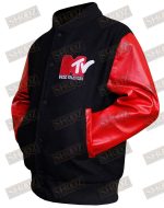 Robert Pattison Mtv Red & Black Bomber Jacket