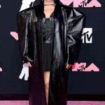 MTV Video Music Awards 2023 Demi Lovato Black Coat