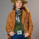 Nancy Travis Ride 2023 Isabel McMurray Brown Coat