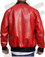Nick Jonas Red Bomber Jacket