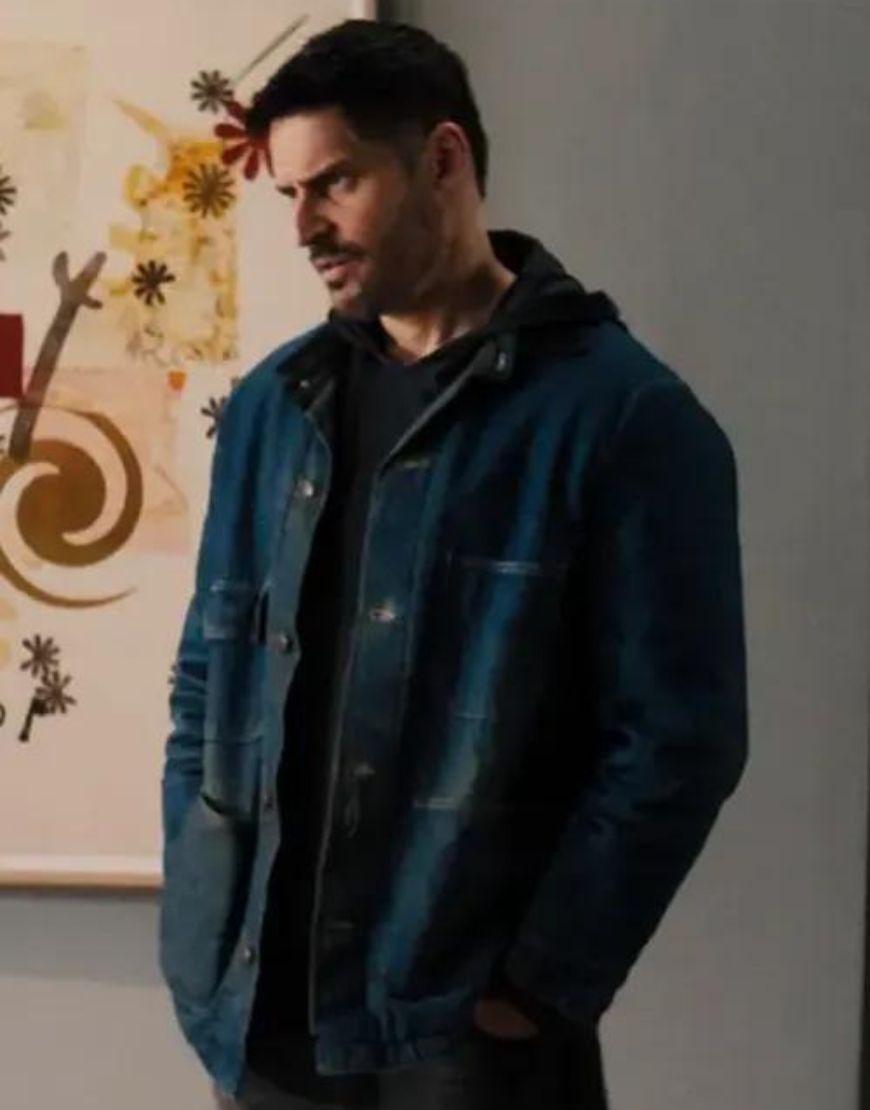 The Kill Room 2023 Joe Manganiello (Reggie) Denim Jacket 1 The Kill Room 2023 Joe Manganiello (Reggie) Denim Jacket