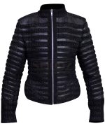 Watchmen Angela Abraham Black Leather Jacket