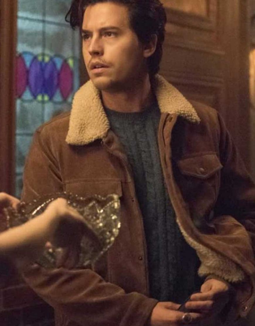 Riverdale (Jughead Jones) Cole Sprouse Brown Suede Jacket 1 Riverdale (Jughead Jones) Cole Sprouse Brown Suede Jacket