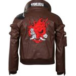 Cyberpunk 2077 Samurai Bomber Leather Jacket