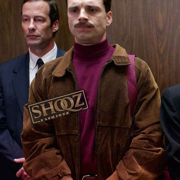 Sebastian Stan I Tonya Jeff Gillooly Brown Suede Jacket