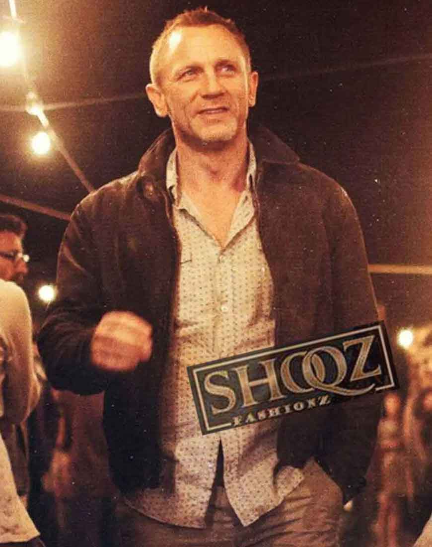 Daniel Craig Skyfall James Bond Waxed Leather Jacket 1 Daniel Craig Skyfall James Bond Waxed Leather Jacket
