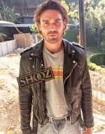 K.J Apa Songbird NIco Black Leather Jacket