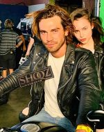 K.J Apa Songbird NIco Black Leather Jacket