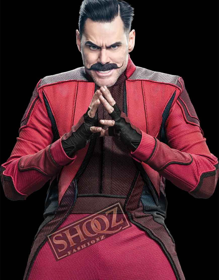 Sonic The Hedgehog Jim Carrey (Dr Sonic The Hedgehog Jim Carrey (Dr. Robotnik) Red Jacket