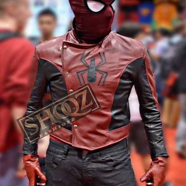 Spiderman Halloween Cosplay Leather Jacket