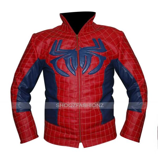 Spiderman Homecoming Red Leather Jacket