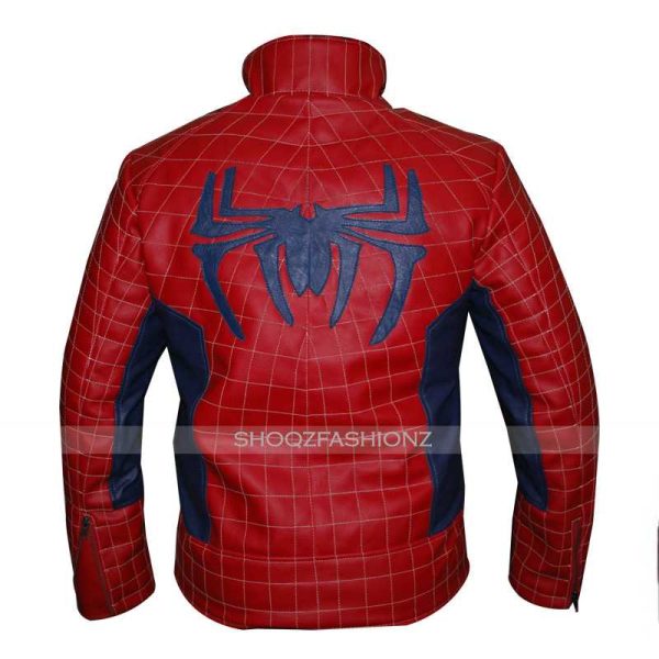 Spiderman Homecoming Red Leather Jacket