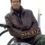 Pierce Brosnan Tomorrow Never Dies James Bond Brown Belted Leather Coat