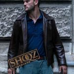 Treadstone Jeremy Irvine (John Randolph Bentley) Brown Leather Jacket